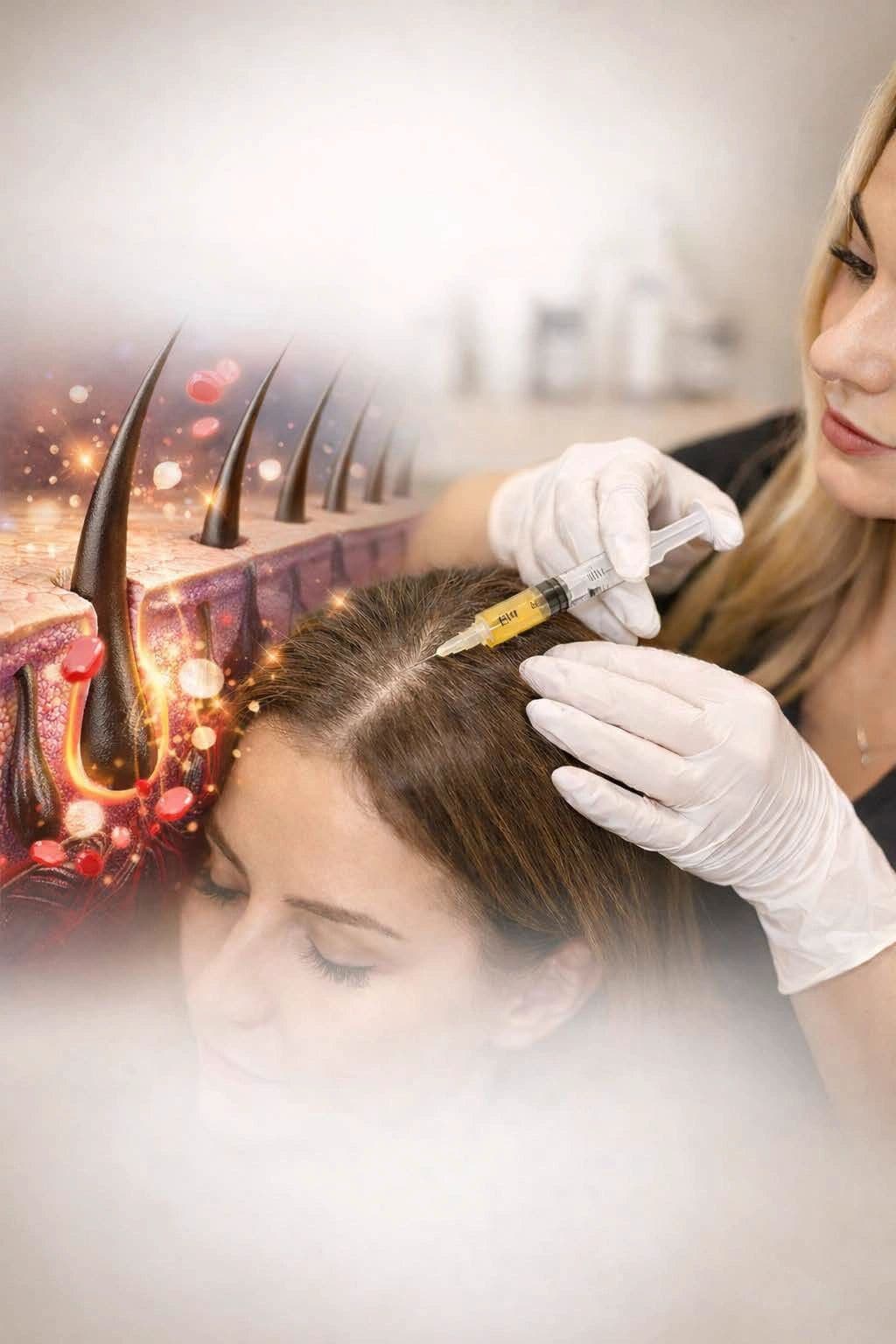 PRF Hair Restoration before and after results